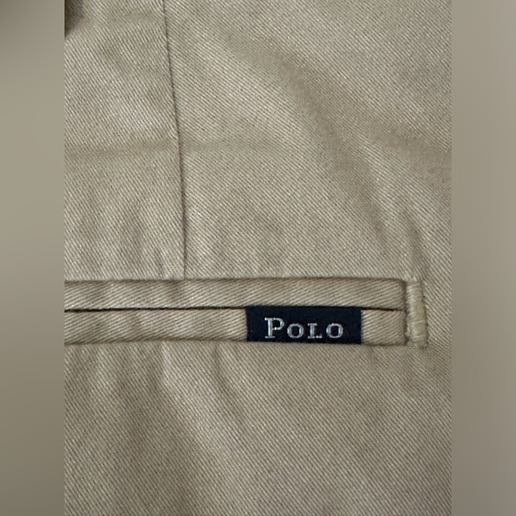 Men’s Polo Ralph Lauren Brown Embroidered Dogs Chino Stretch Shorts- 38 - Picture 13 of 14